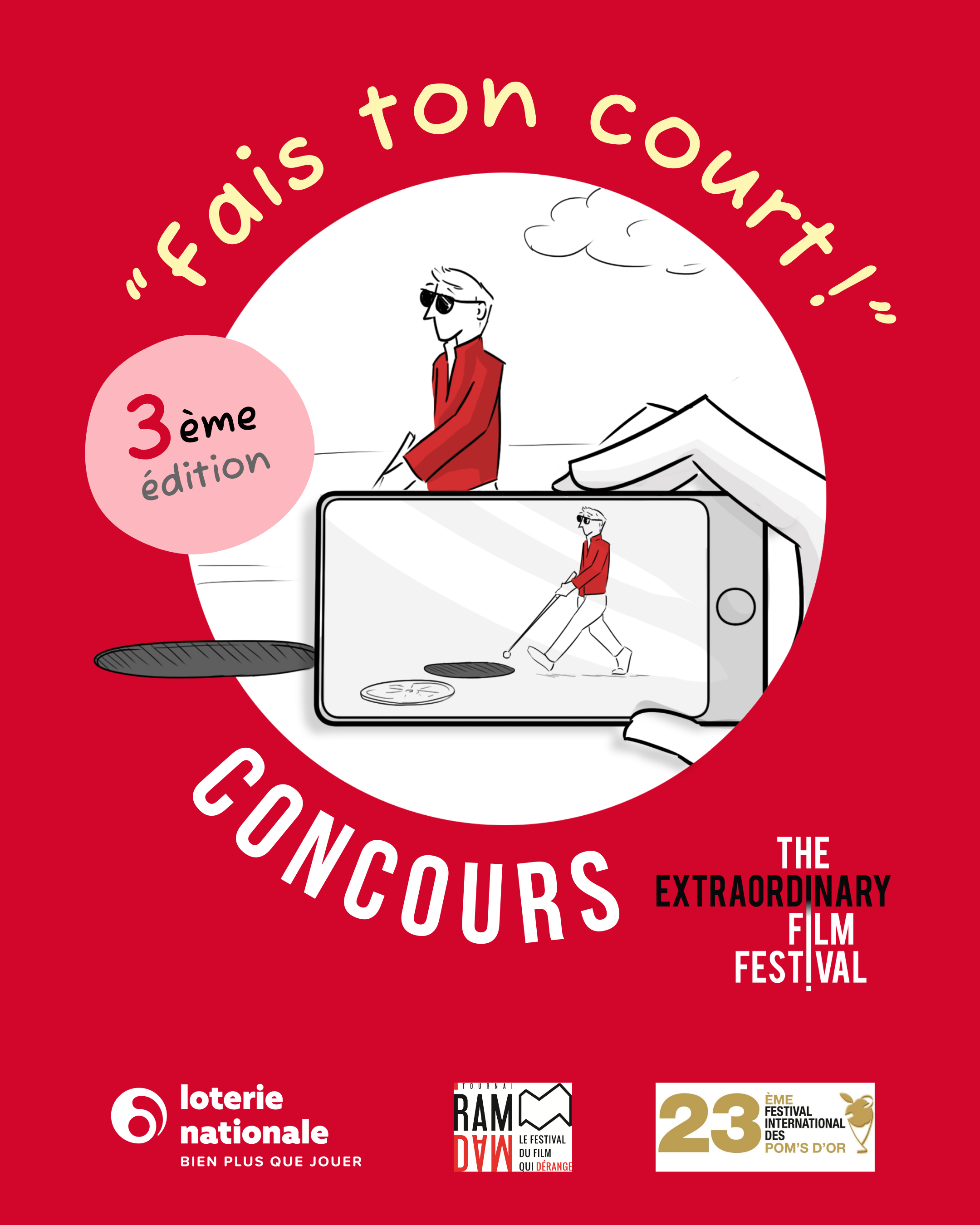 Affiche concours Fais ton court! 2025